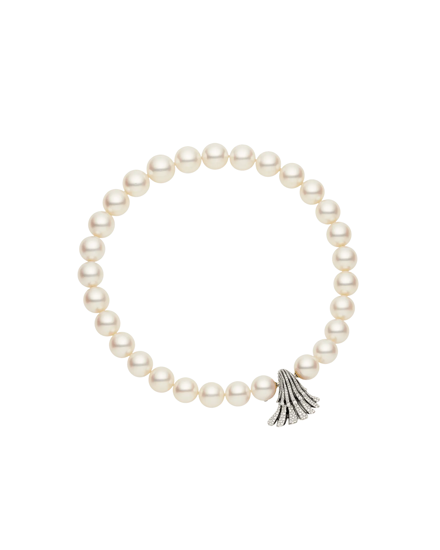 Sea Shell Diamond Clasp | Diamonds and White Gold
