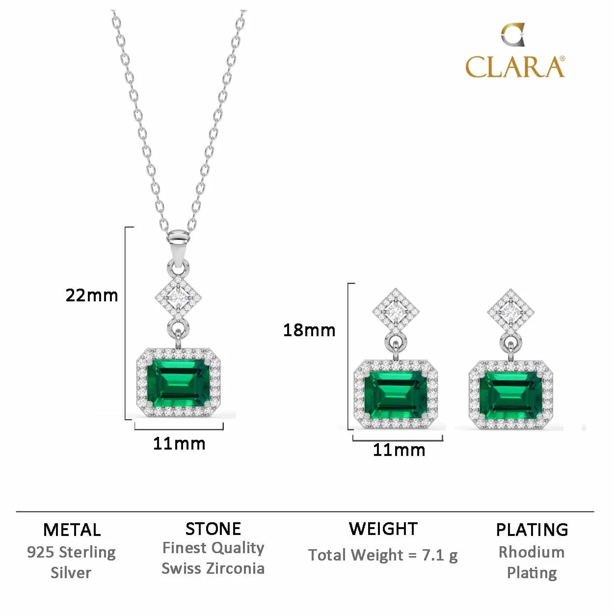 Silver Bianca Jewellery Set