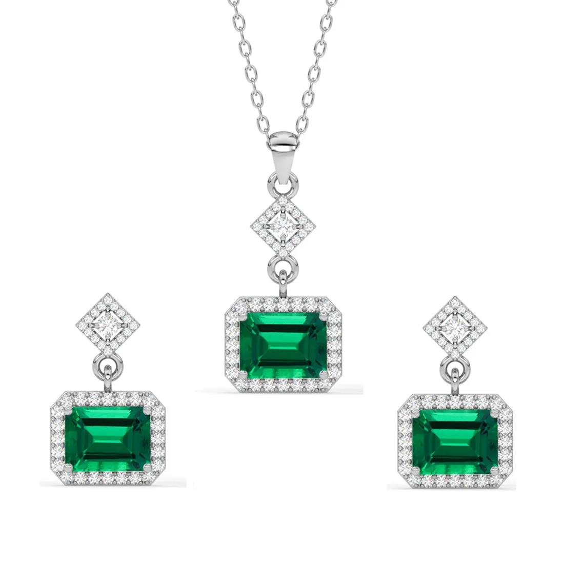 Silver Bianca Jewellery Set