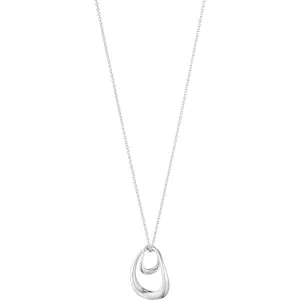 Silver Offspring Drop Pendant Necklace