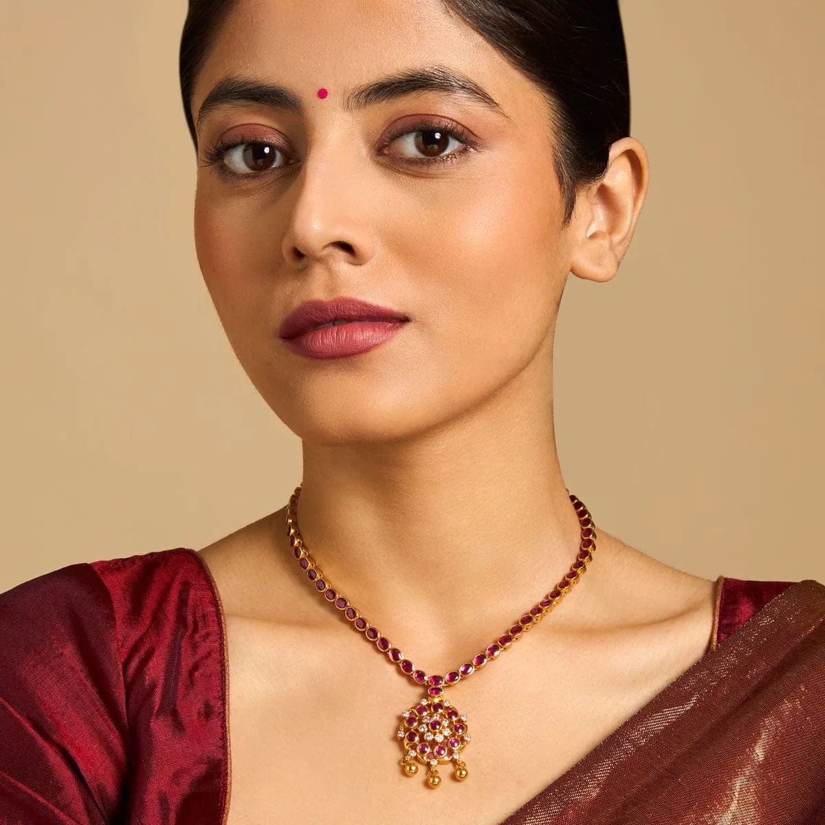 Silver Temple Necklace 170599