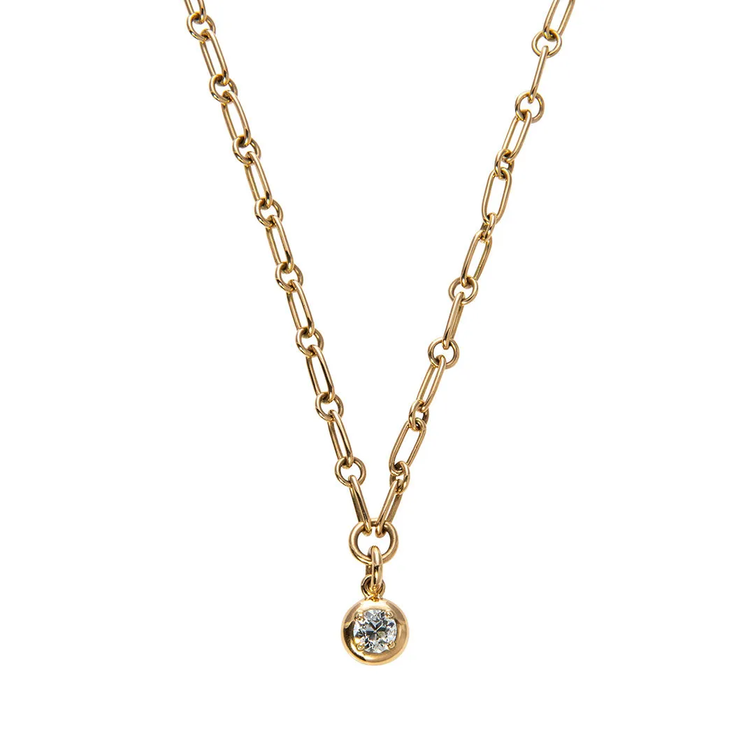 Single Stone Randi Drop Necklace