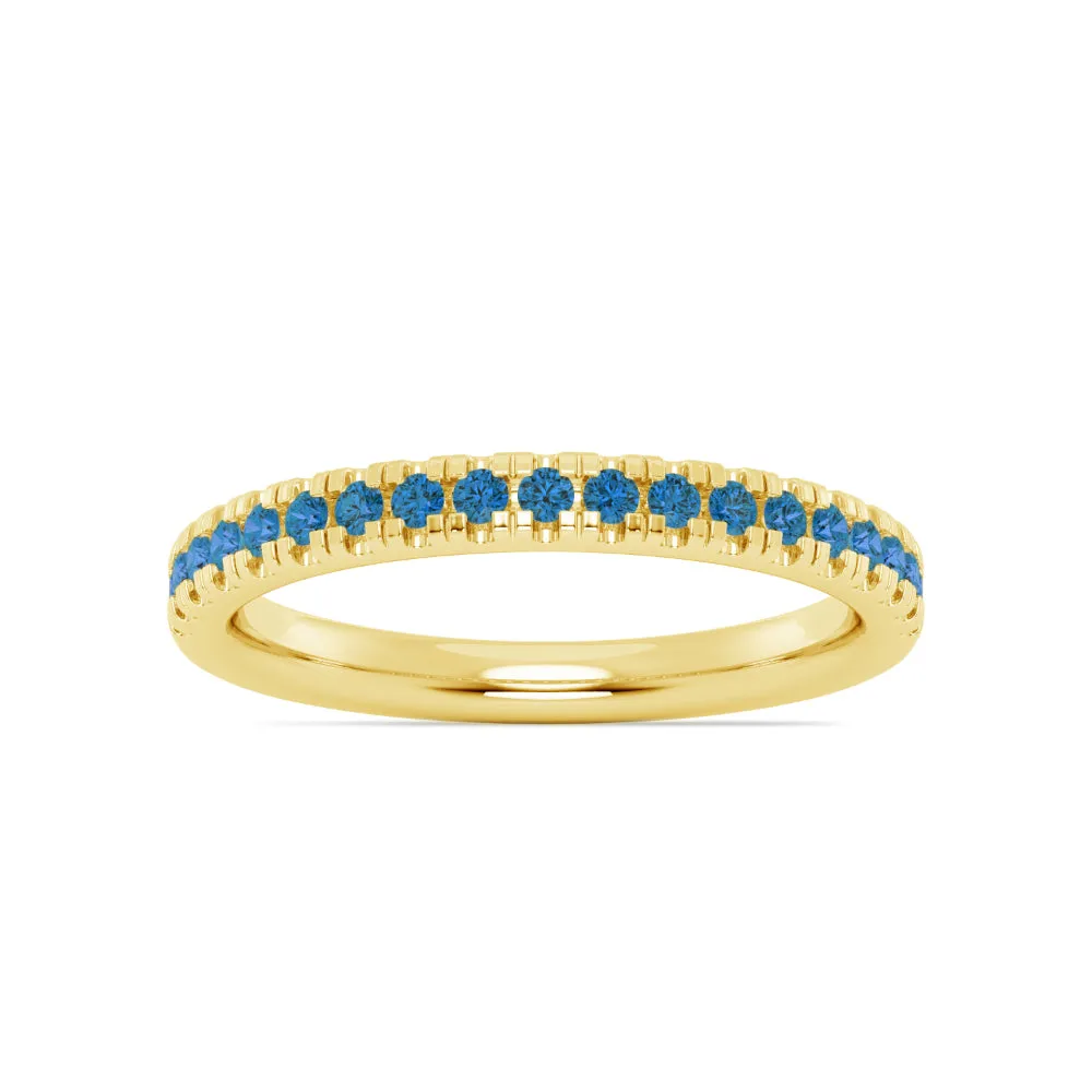 Smyth Jewelers Stackable Pav Blue Topaz Ring