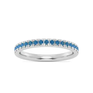Smyth Jewelers Stackable Pav Blue Topaz Ring