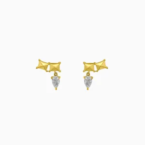 Stud Pear Diamond Studs