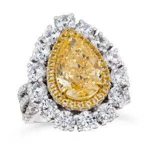 Sunny Isles 7 Carat Ring in Canary Yellow