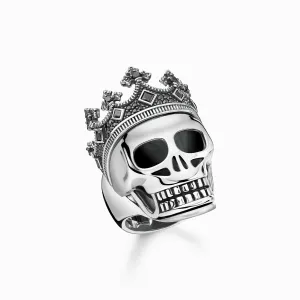 Thomas Sabo Sterling Silver Skull Crown Ring
