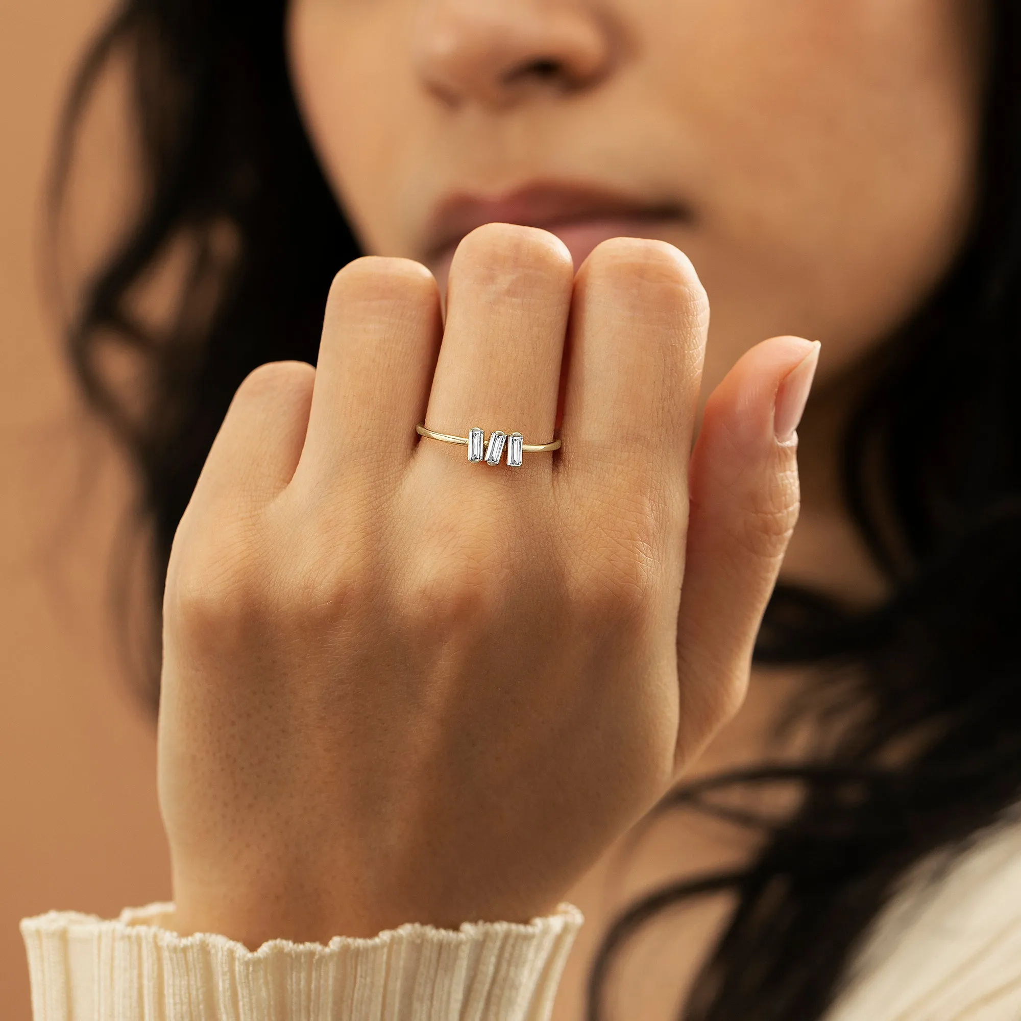 Triple Diamond Cluster Ring, Helena