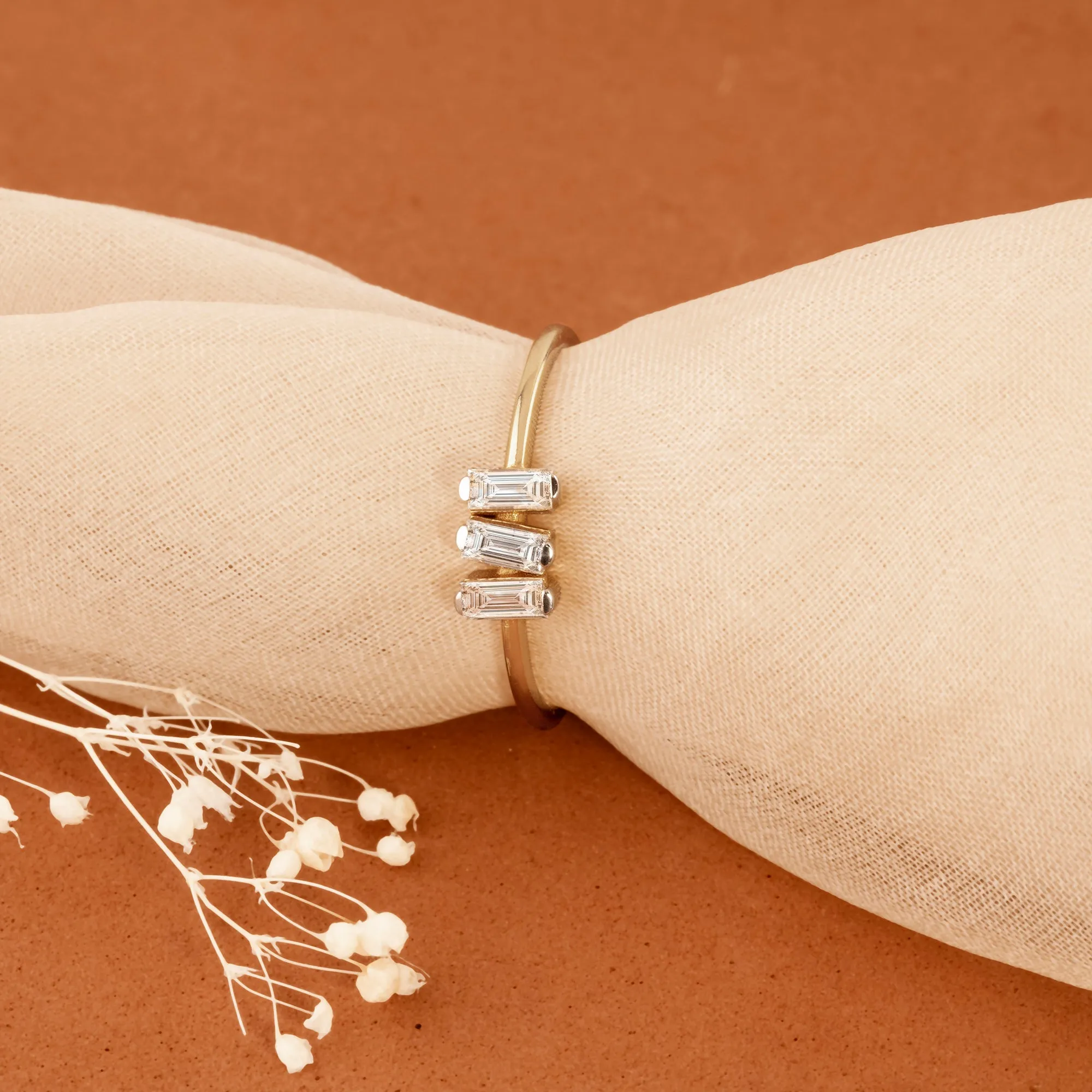 Triple Diamond Cluster Ring, Helena