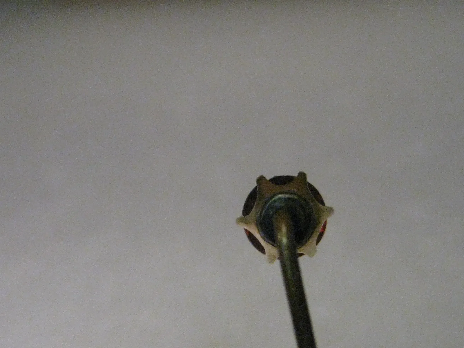 Vintage 10kt Gold Spessartine Old Mine Cut Garnet Stick Pin, early 1900's