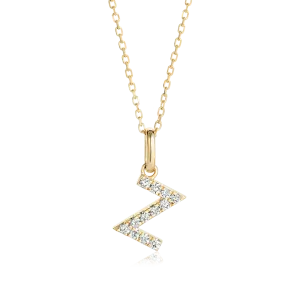 Z Letter Pendant Yellow Gold